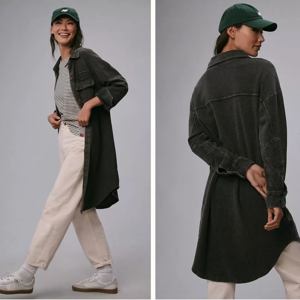 Pilcro Duster Shacket Black